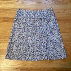 Royal Robbins purple/cream floral skirt, size 8